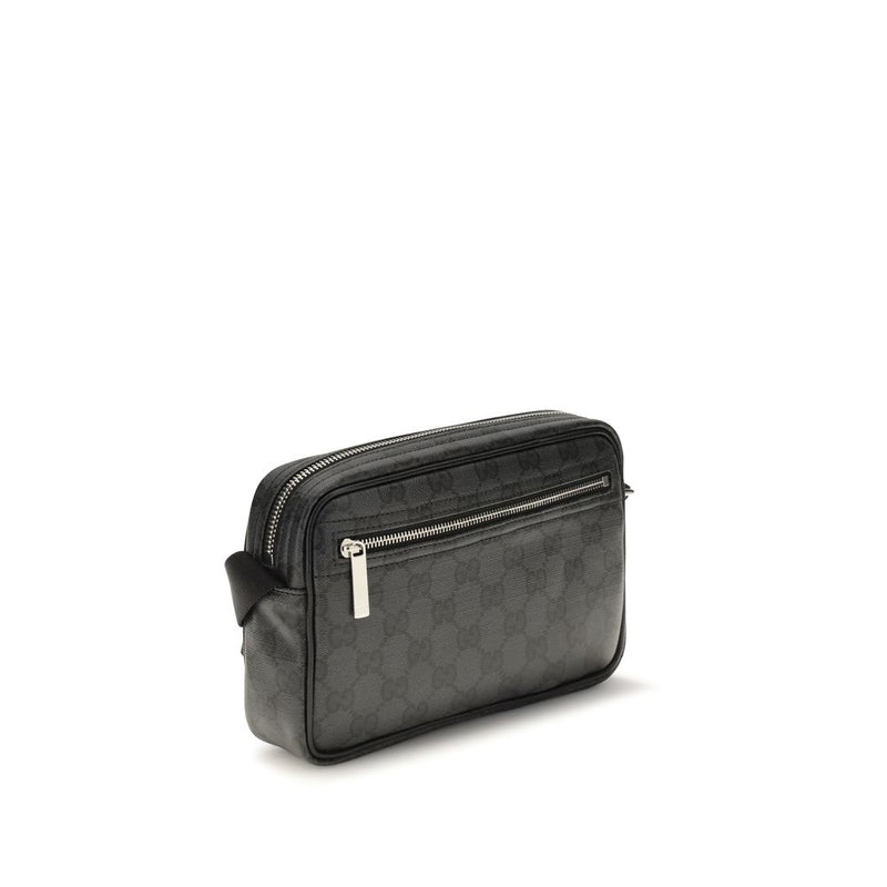 Black Cotton Shoulder Bag