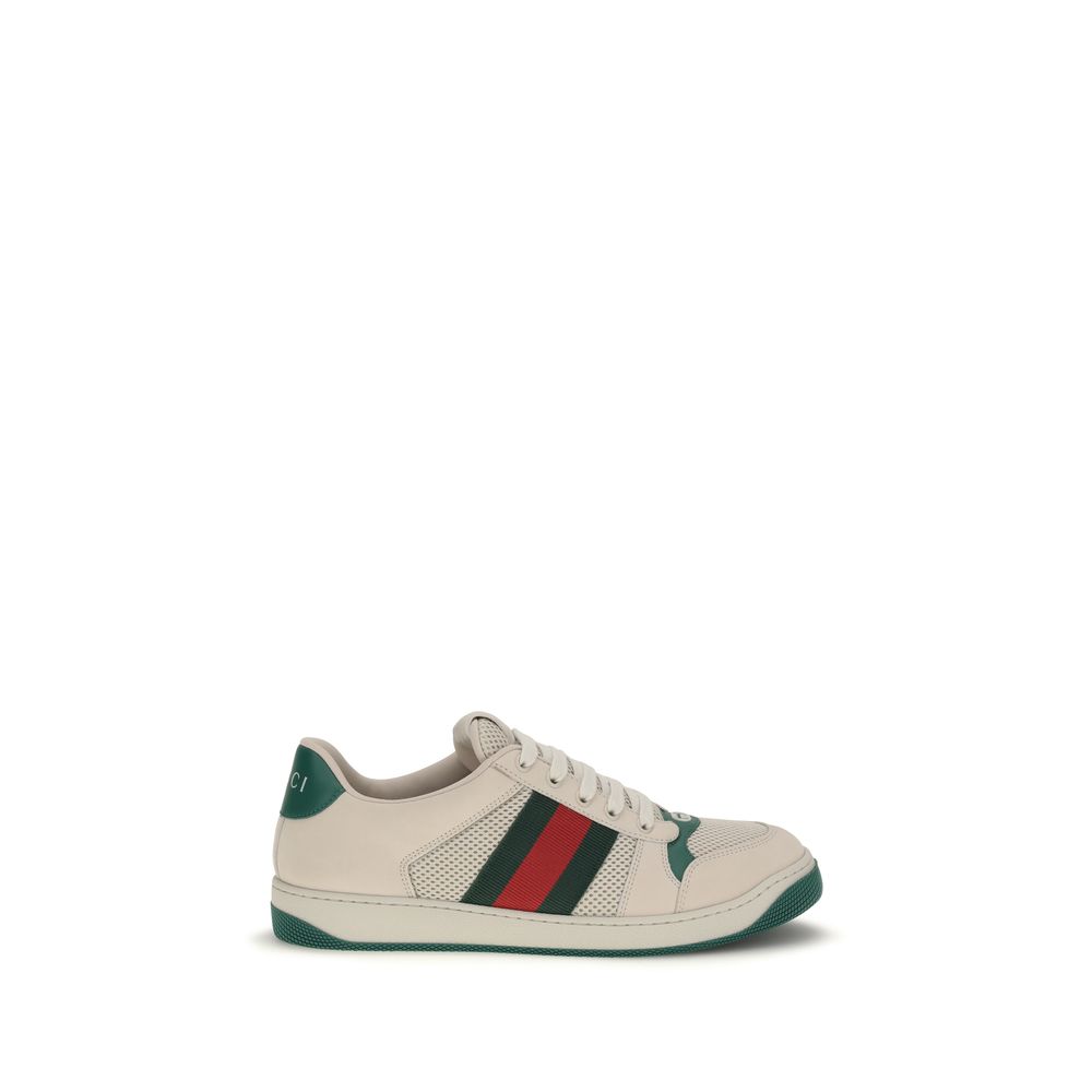 Beige Fabric Sneakers