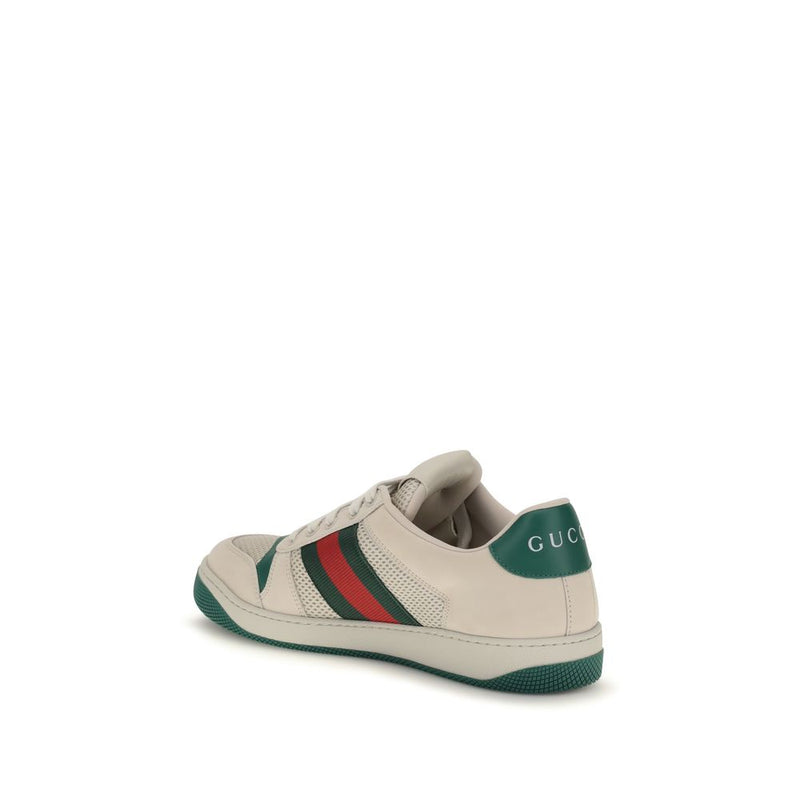 Beige Fabric Sneakers