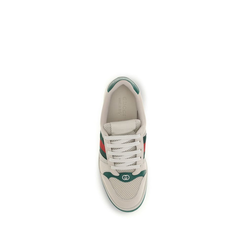 Beige Fabric Sneakers
