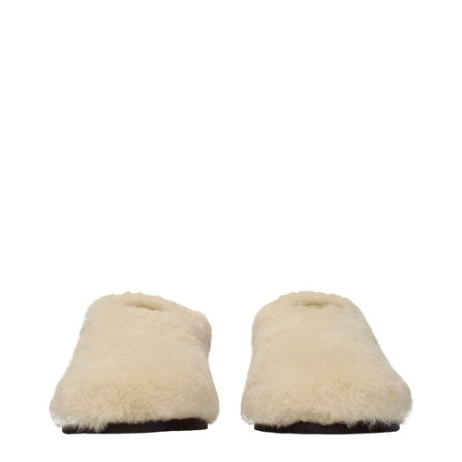 Beige Fur Slippers