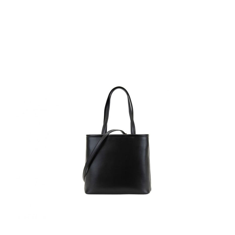 Black Calfskin Tote Bag