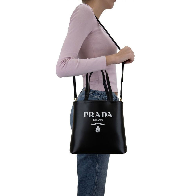 Black Calfskin Tote Bag
