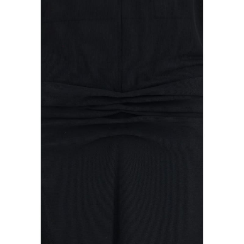 Black Viscose Casual Dress