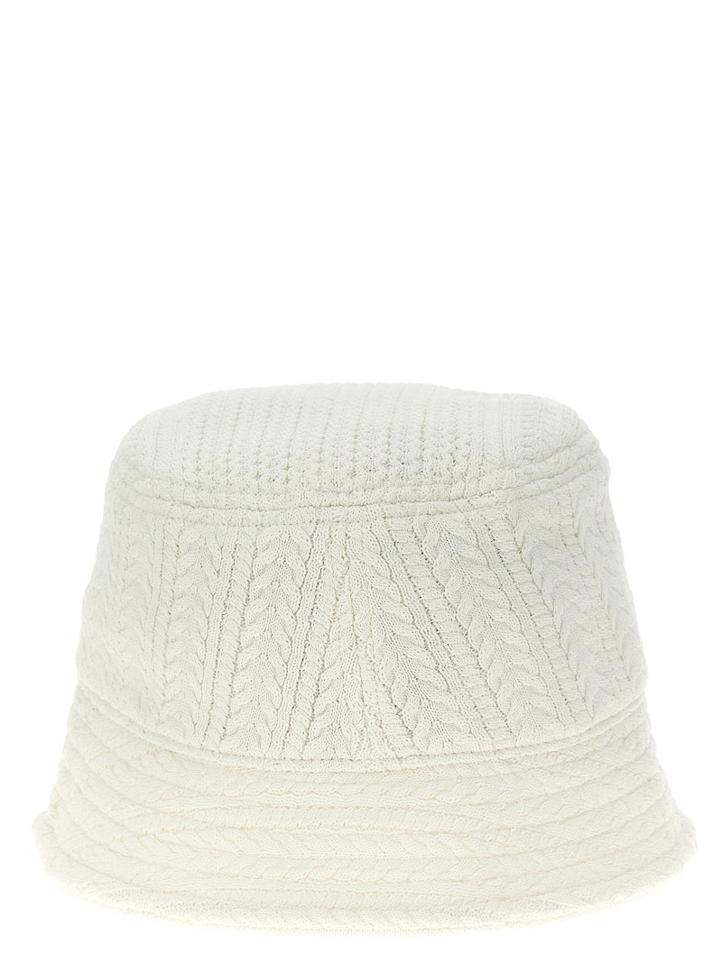 White Viscose Bucket Hat