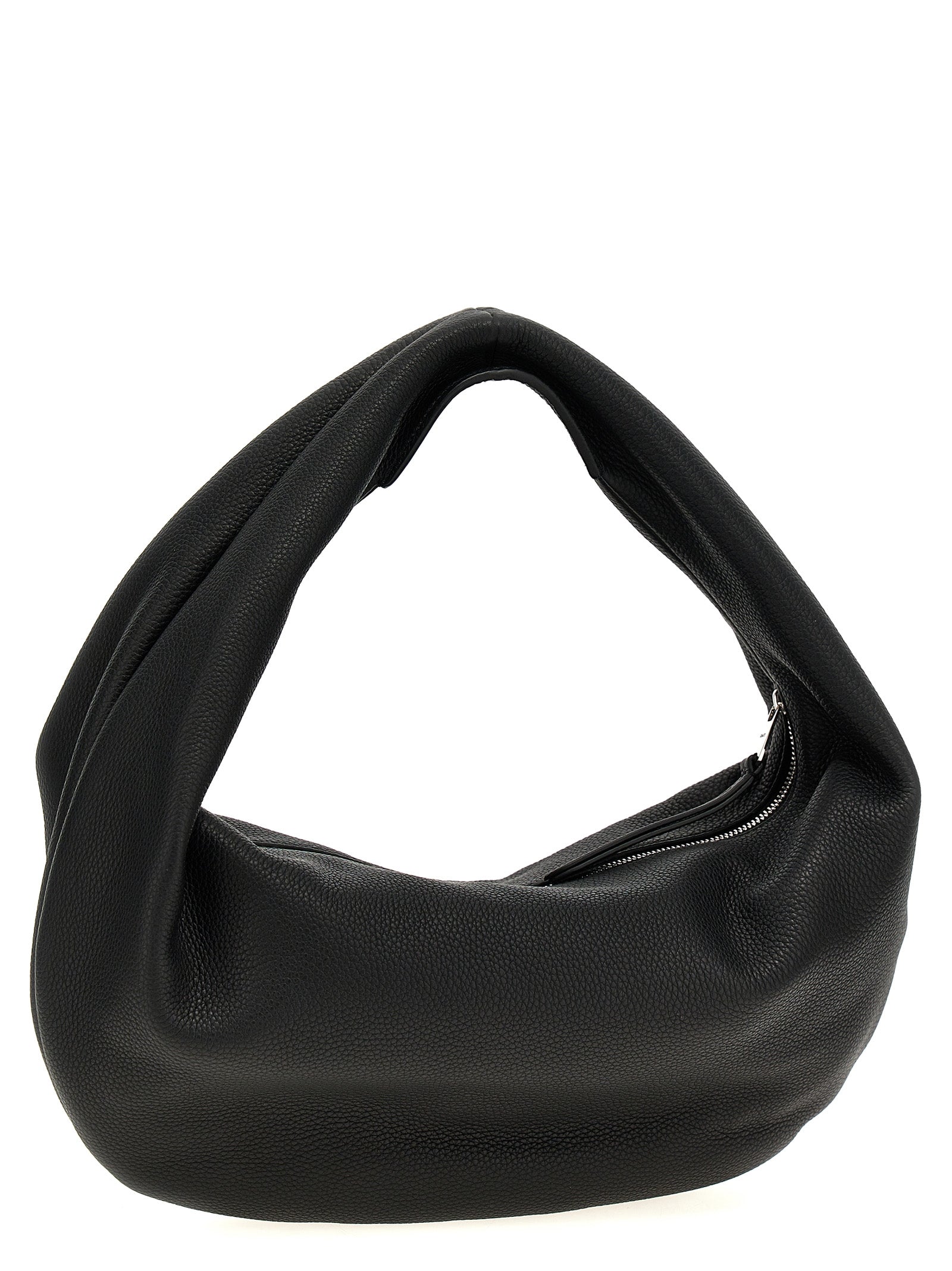 Black Calfskin Shoulder Bag