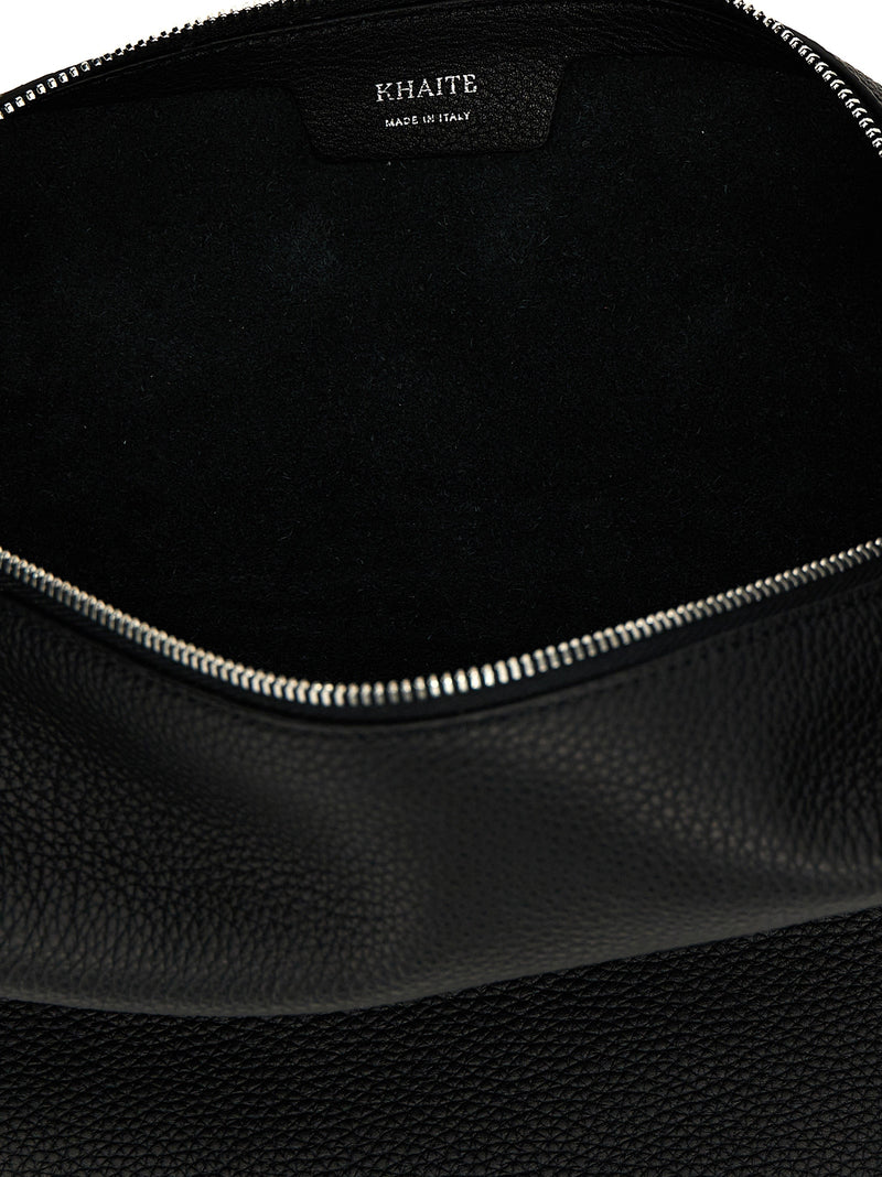Black Calfskin Shoulder Bag
