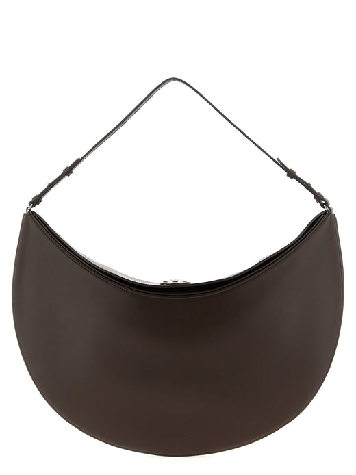 Brown Calfskin Shoulder Bag