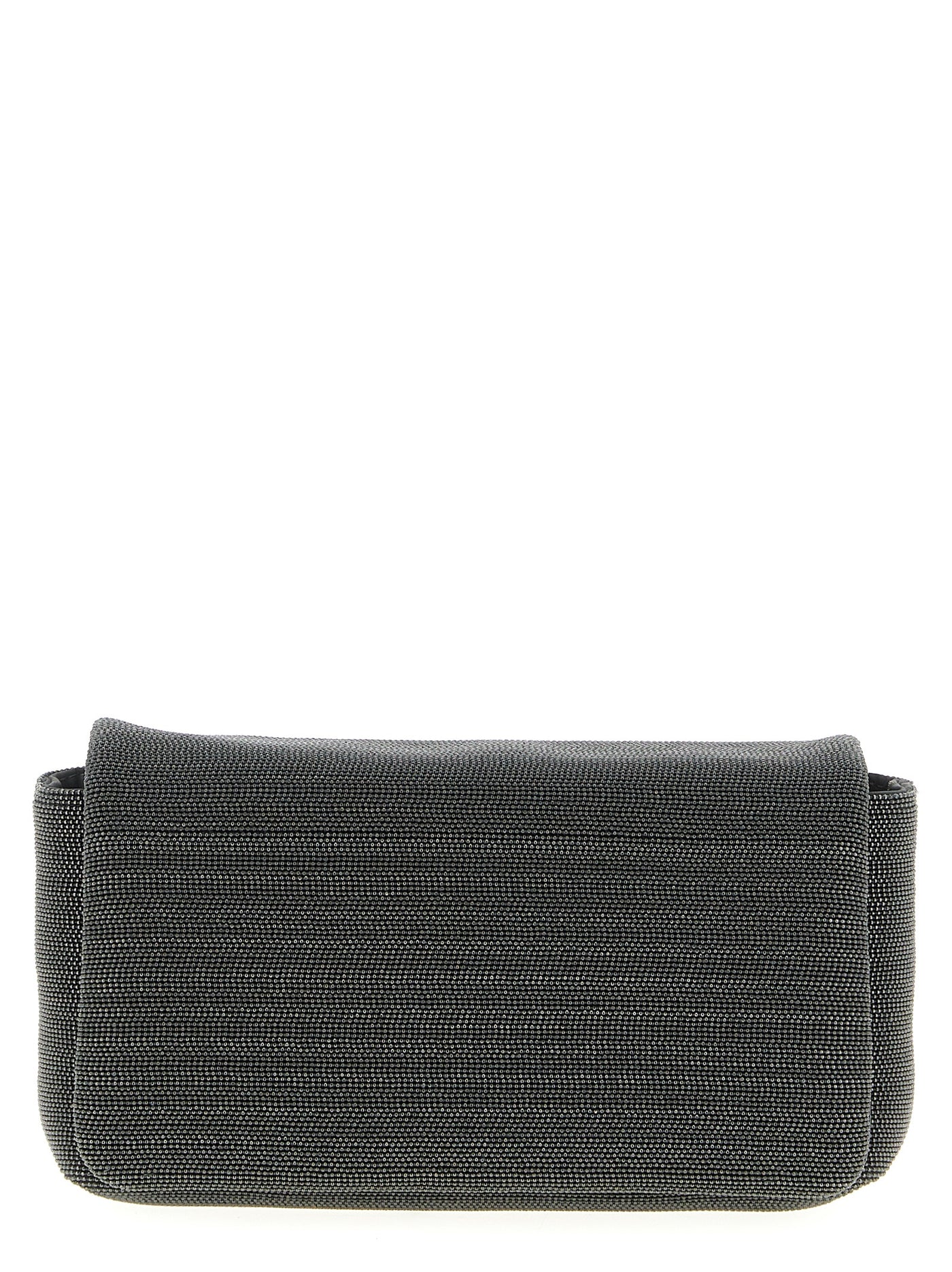Black Leather Clutch Bag