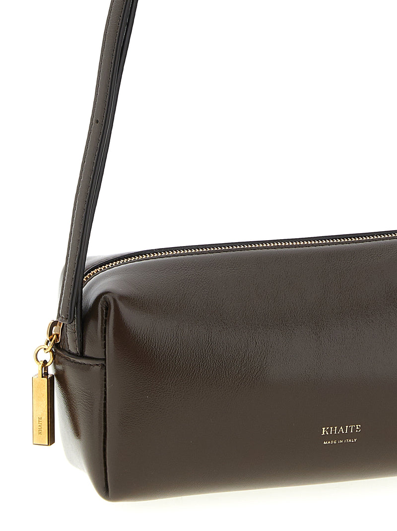 Brown Calfskin Crossbody Bag