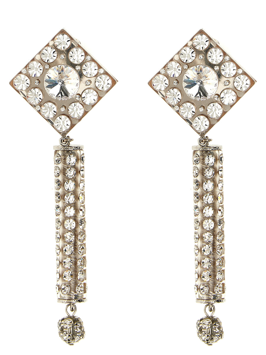 Silver Plastic Earrings