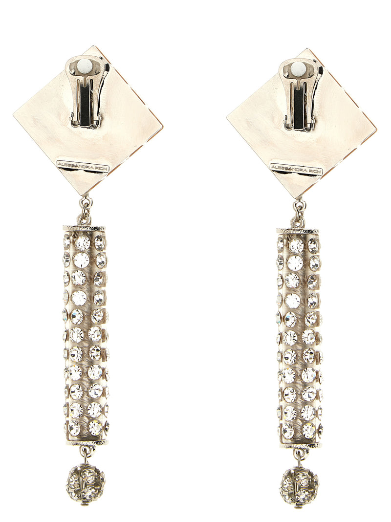 Silver Plastic Earrings