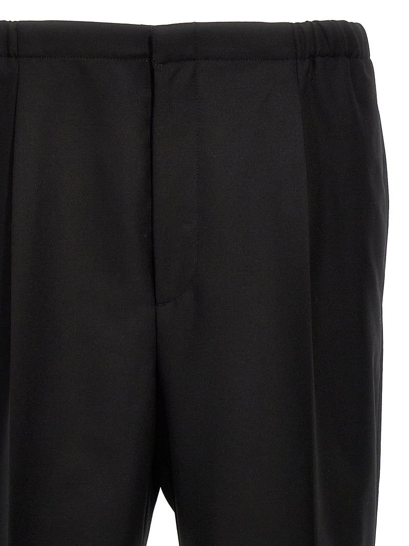 Black Virgin Wool Dress Pants