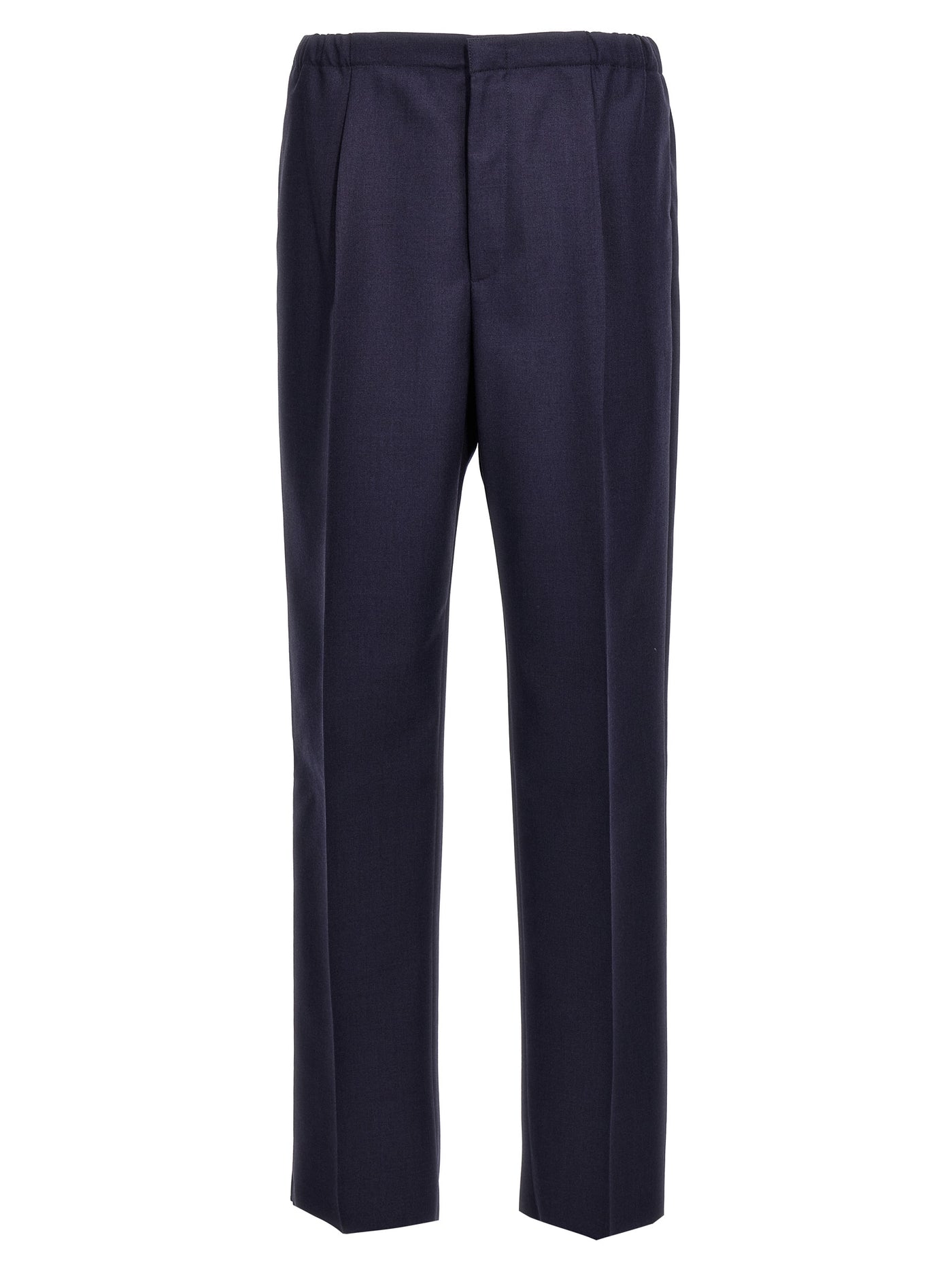 Blue Virgin Wool Pants