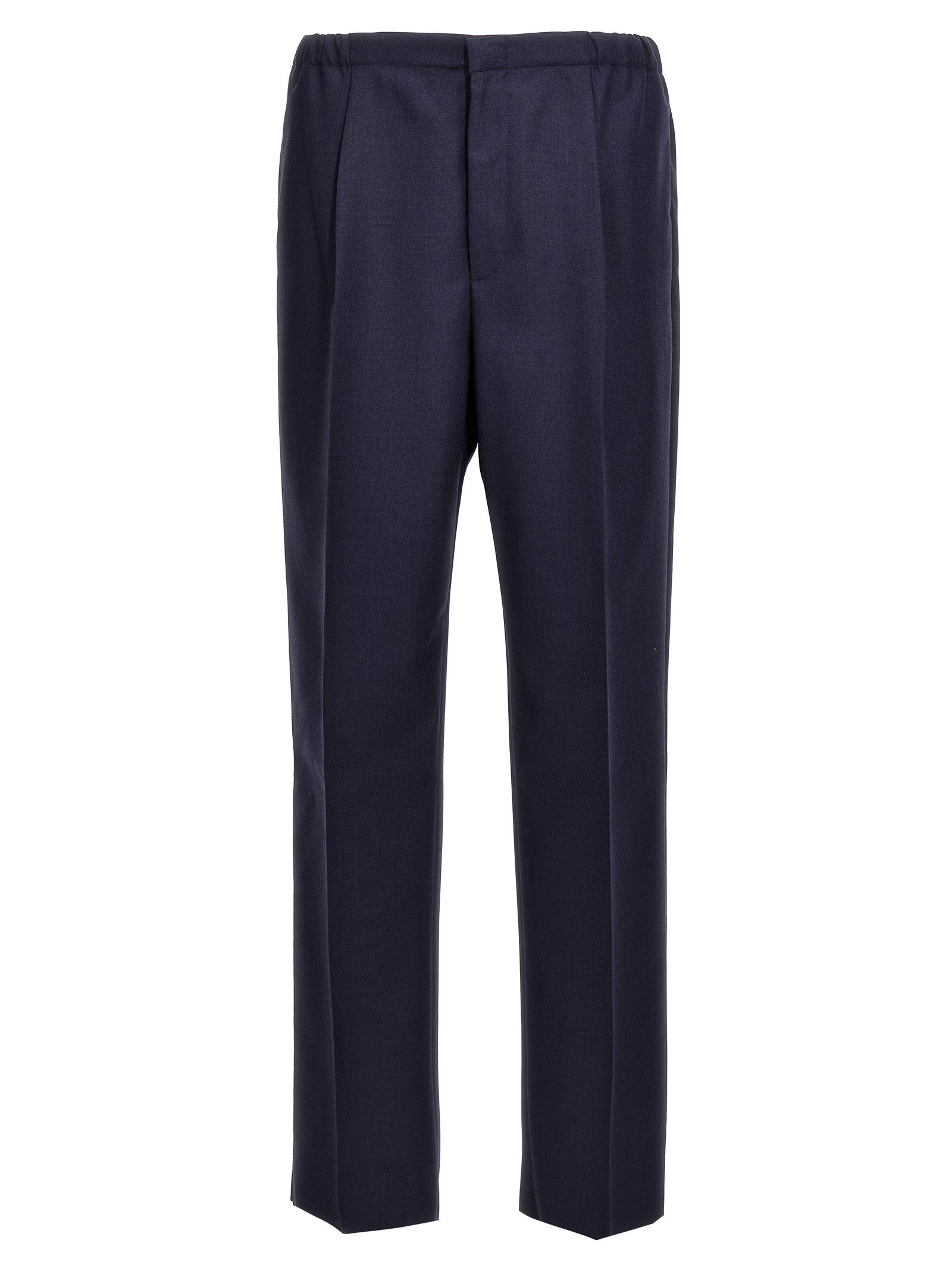Blue Virgin Wool Pants