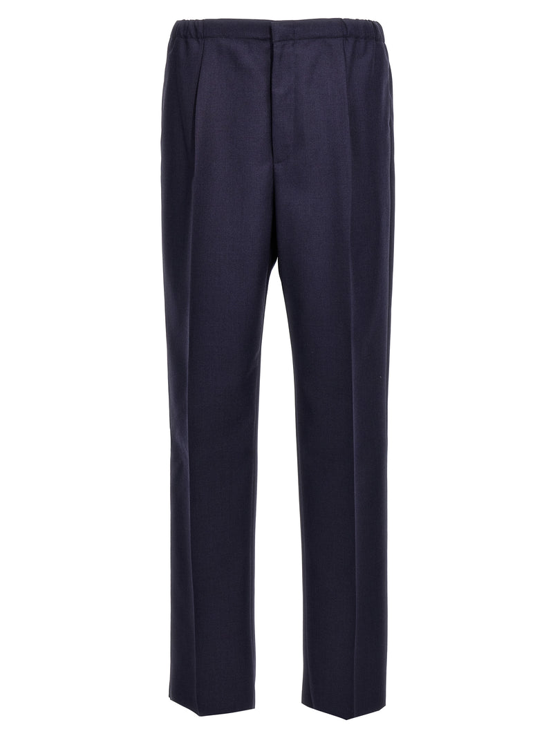 Blue Virgin Wool Pants