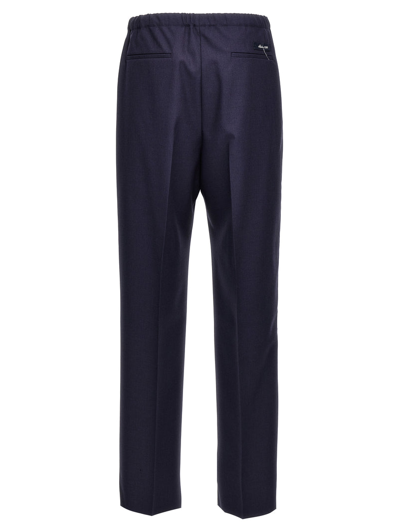 Blue Virgin Wool Pants
