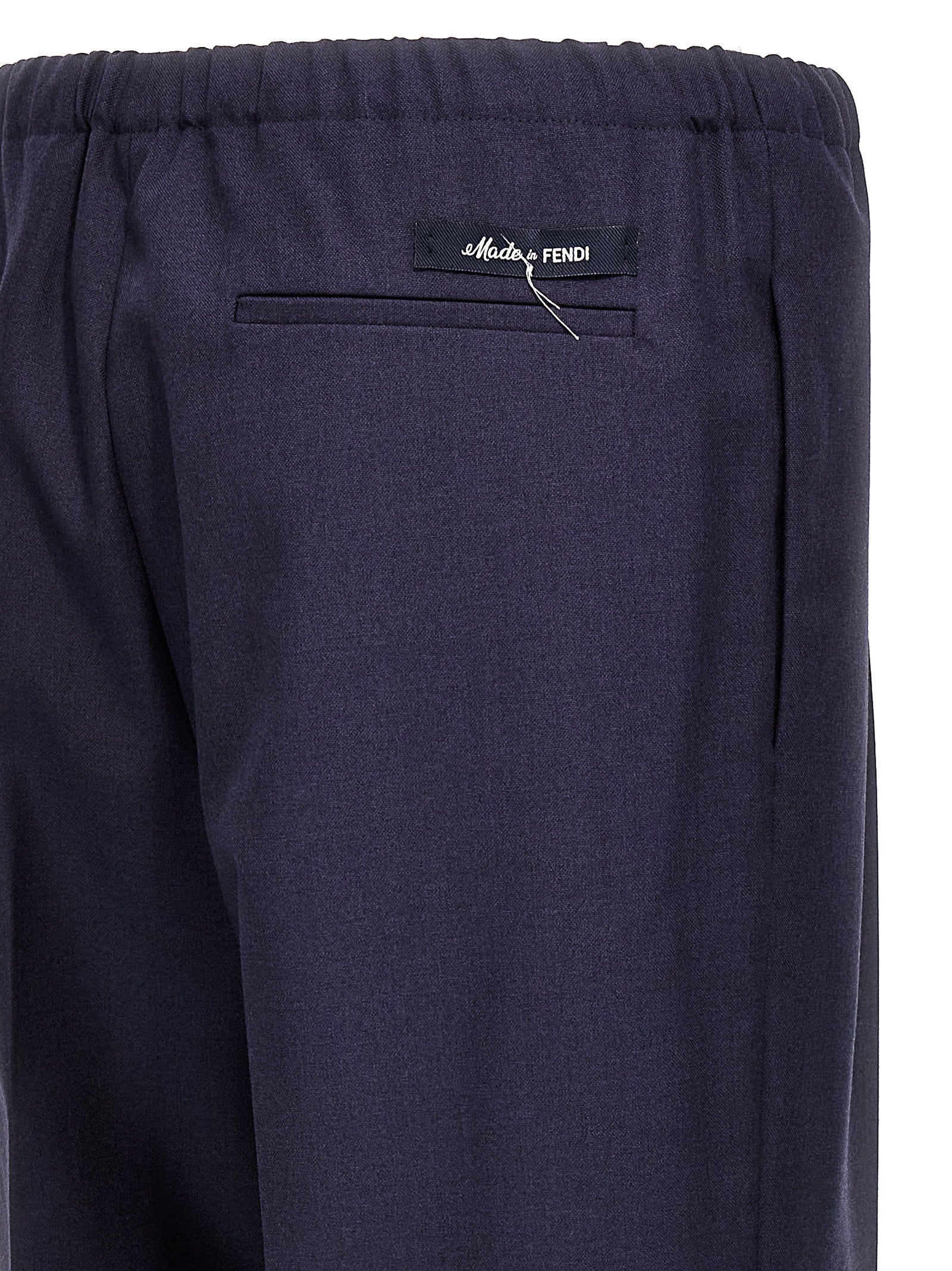 Blue Virgin Wool Pants
