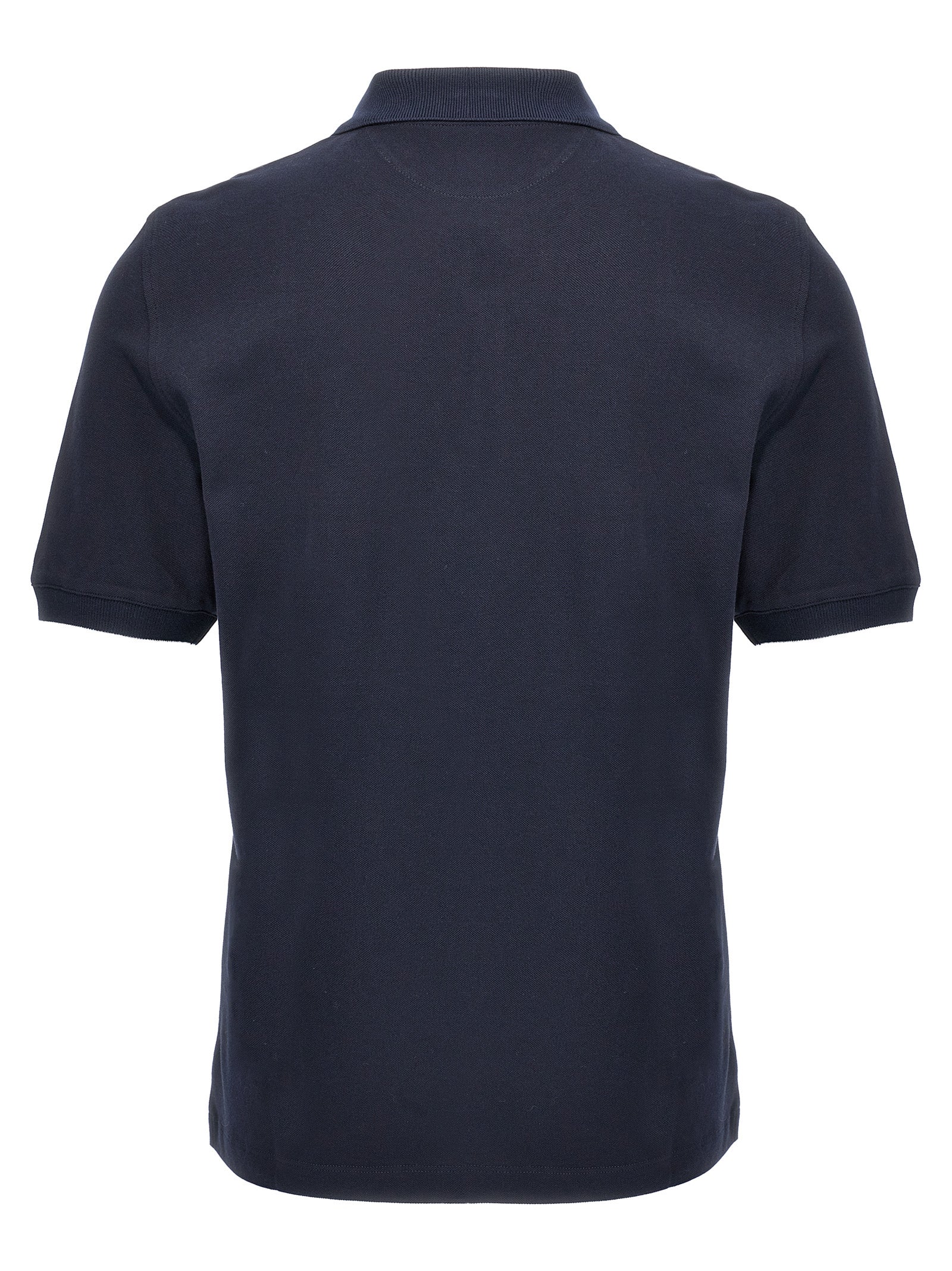 Blue Cotton Polo Shirt