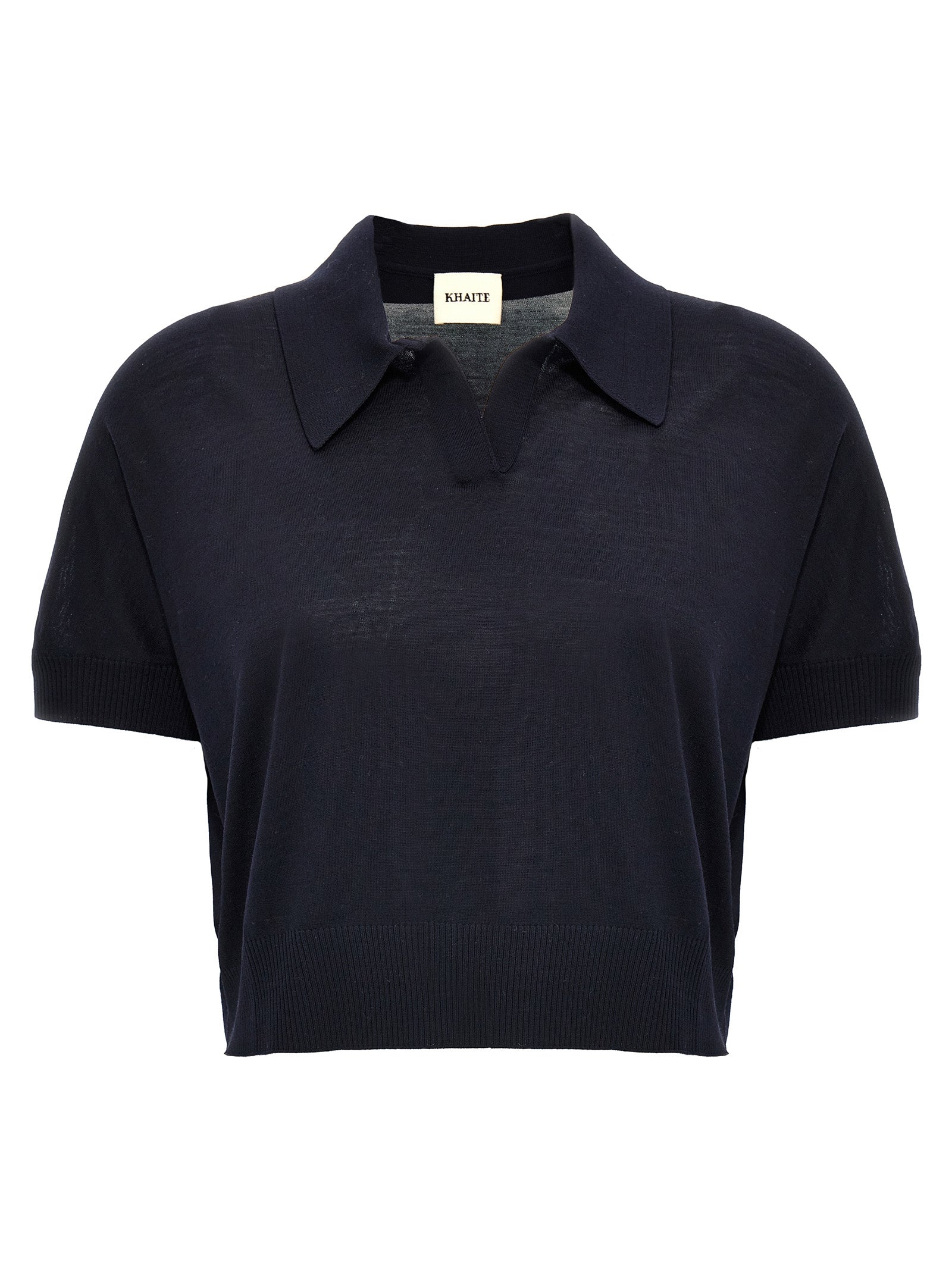 Blue Wool Shortsleeve Shirt