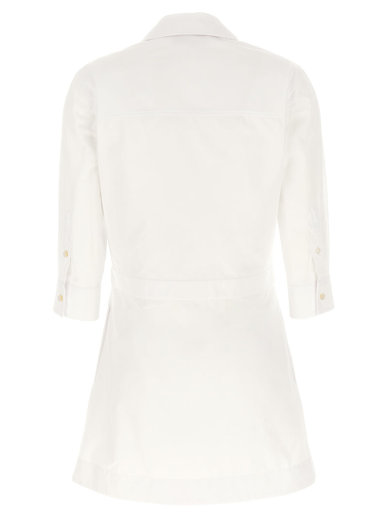 White Cotton Short Dress