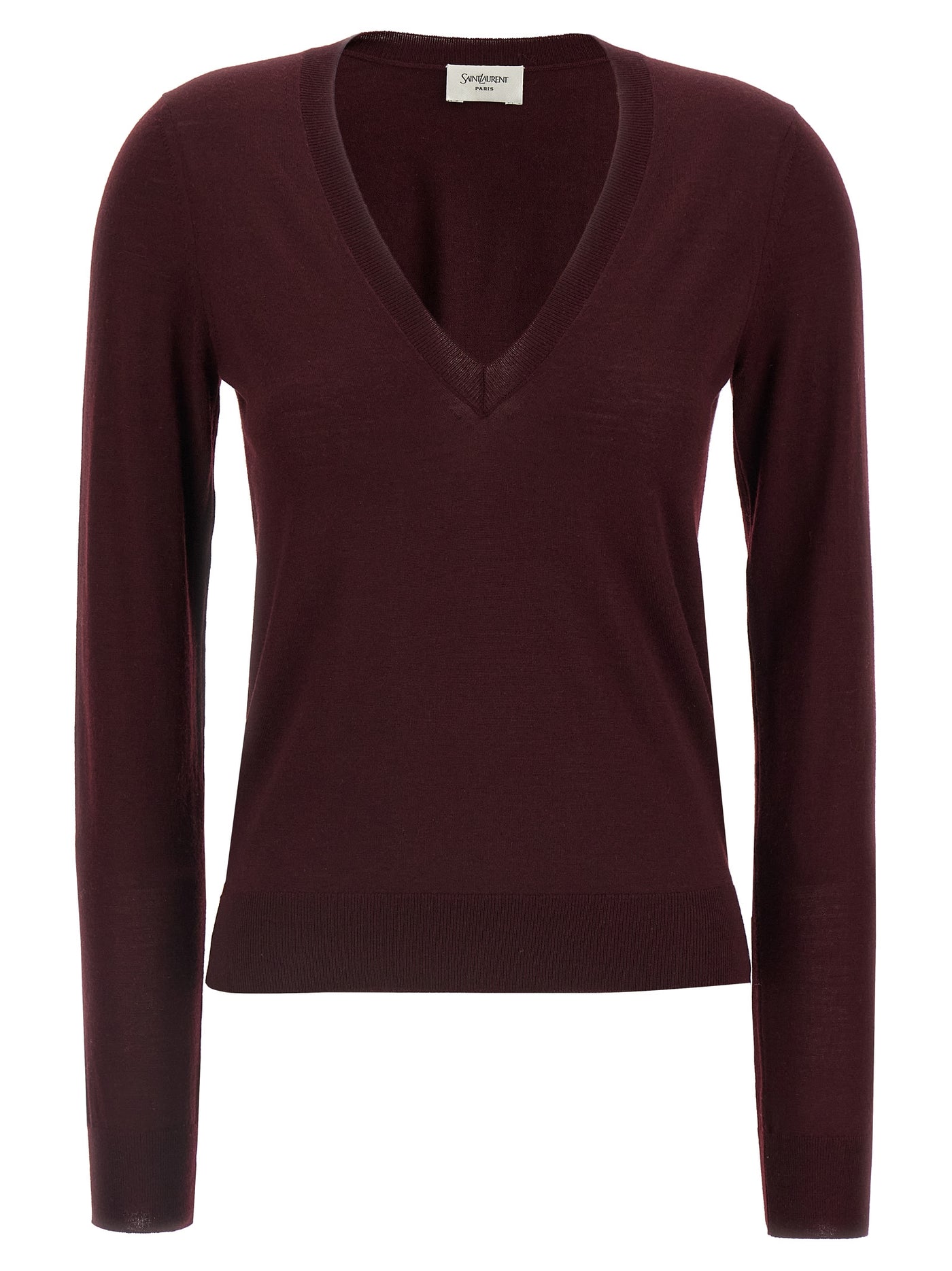 Bordeaux Virgin Wool Cardigan