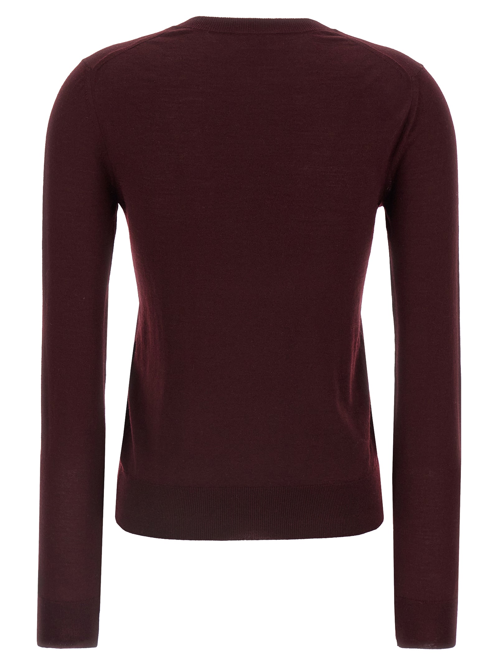 Bordeaux Virgin Wool Cardigan