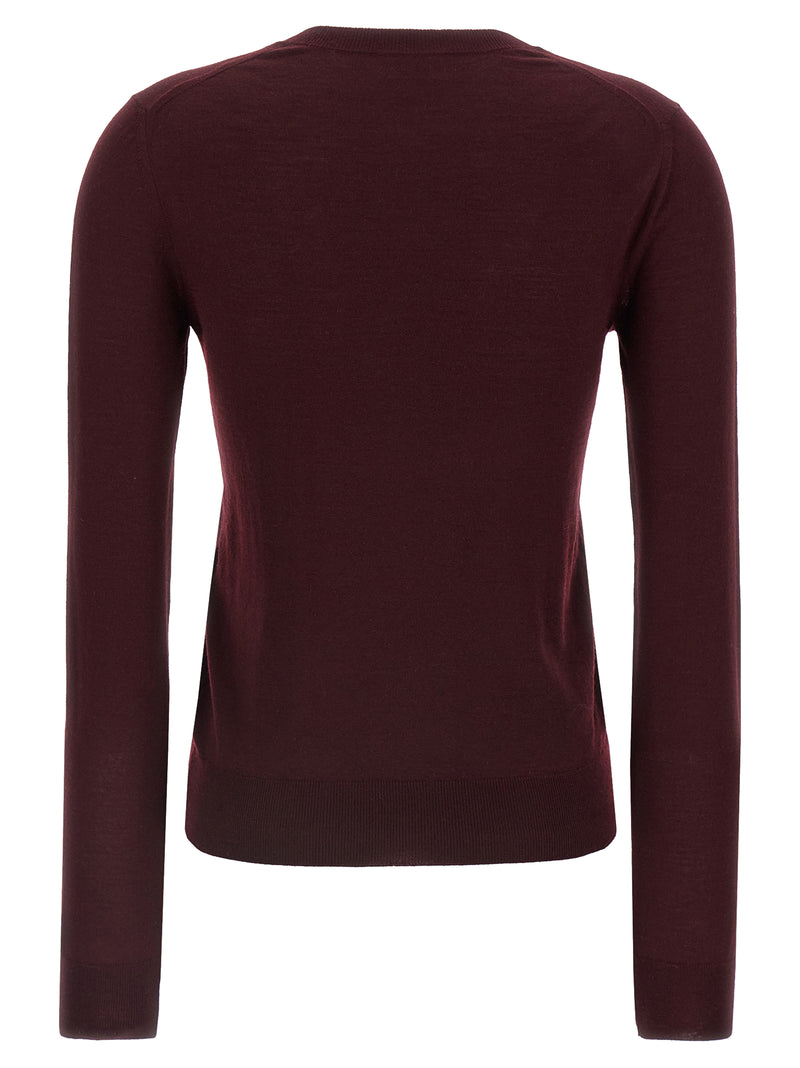 Bordeaux Virgin Wool Cardigan