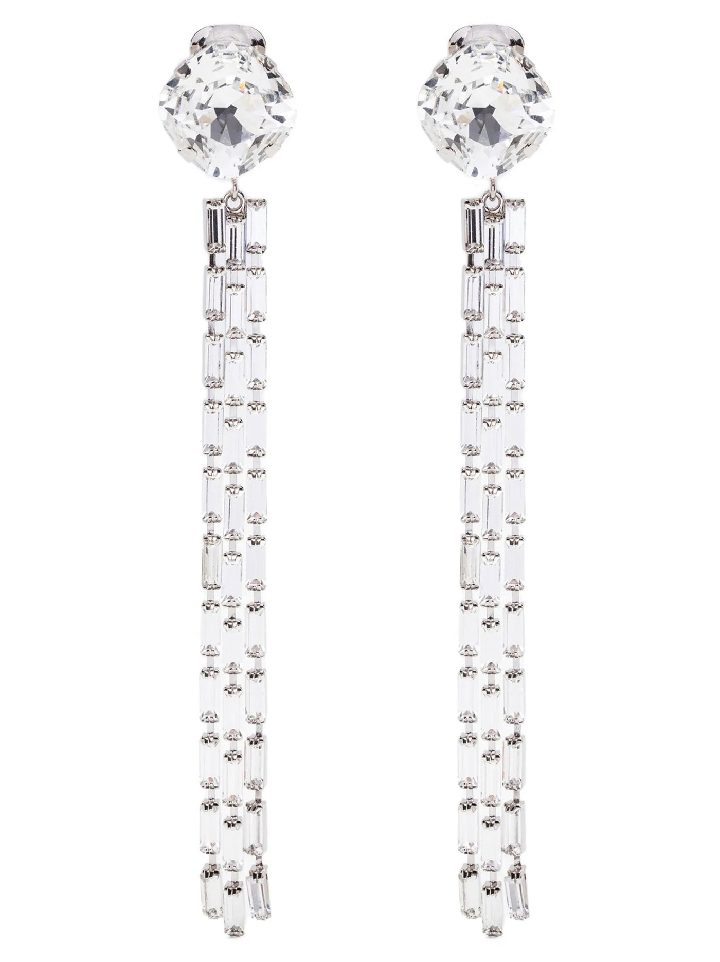 Silver Glass Earrings