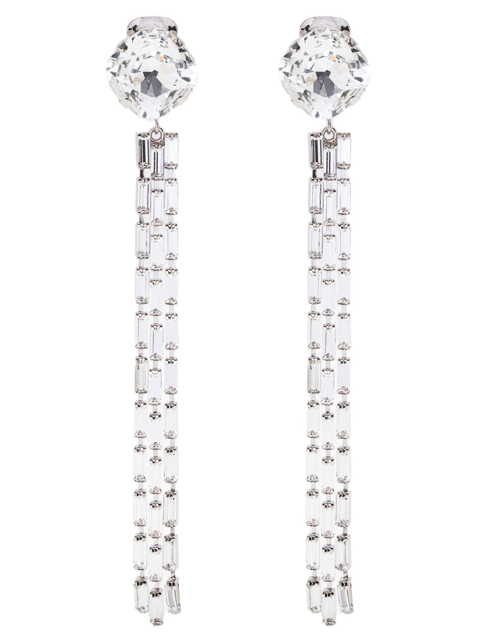 Silver Glass Earrings