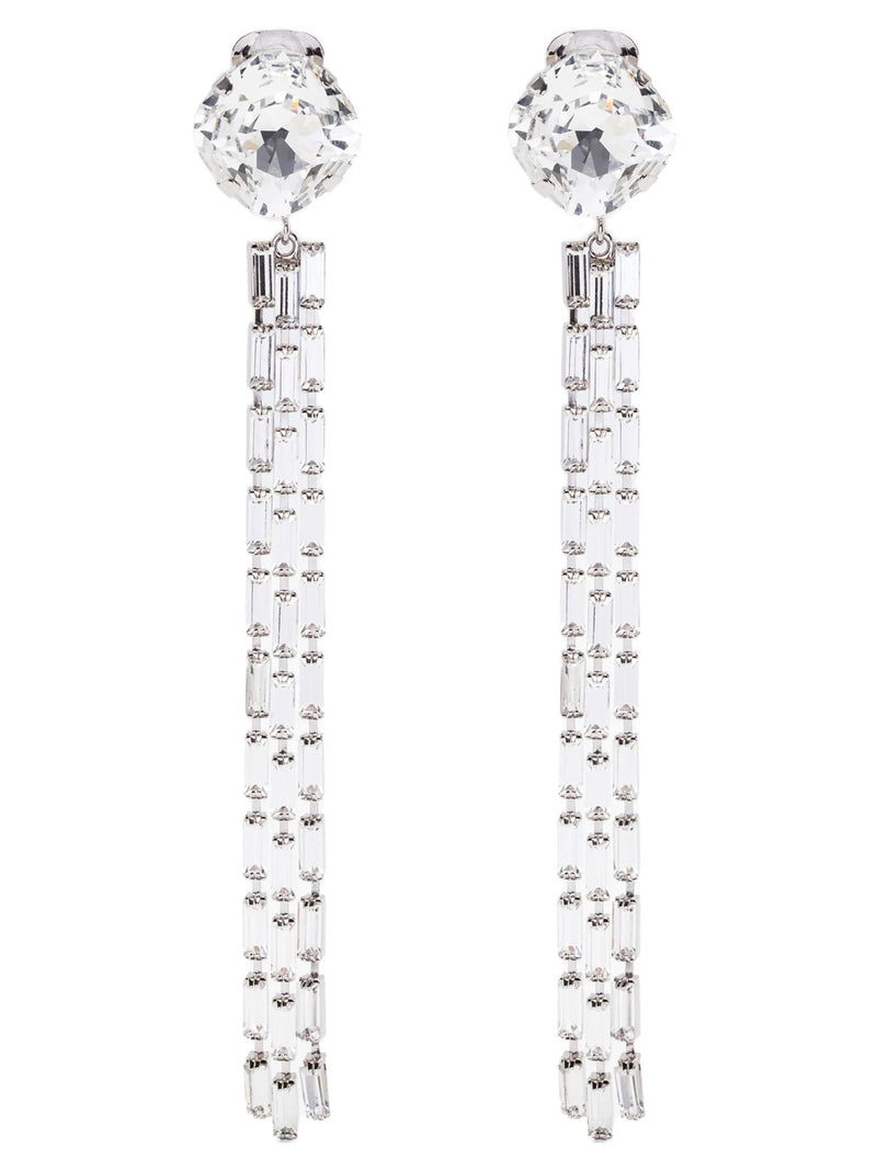 Silver Glass Earrings