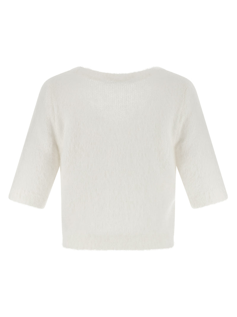 White Wool Cardigan