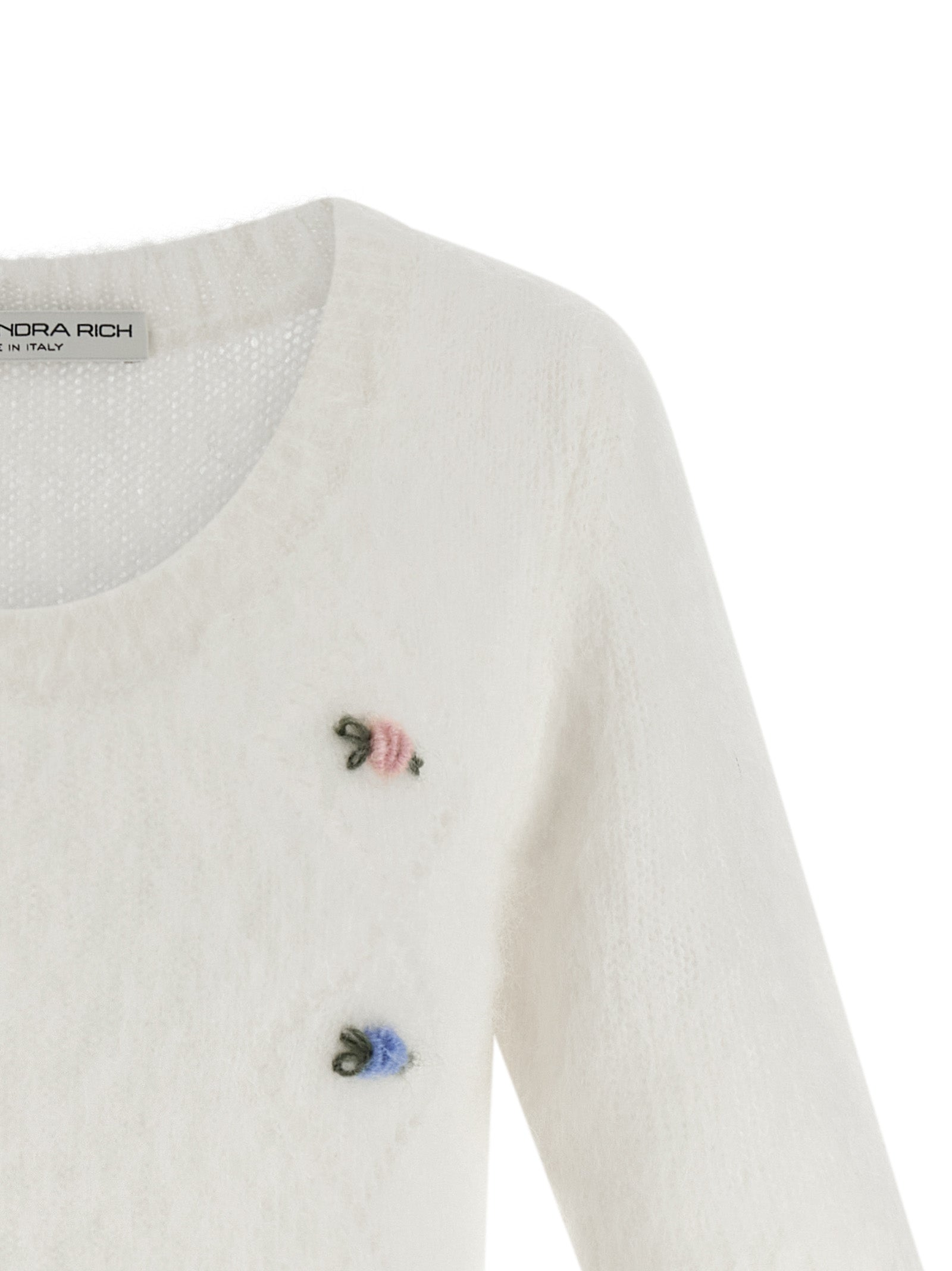 White Wool Cardigan