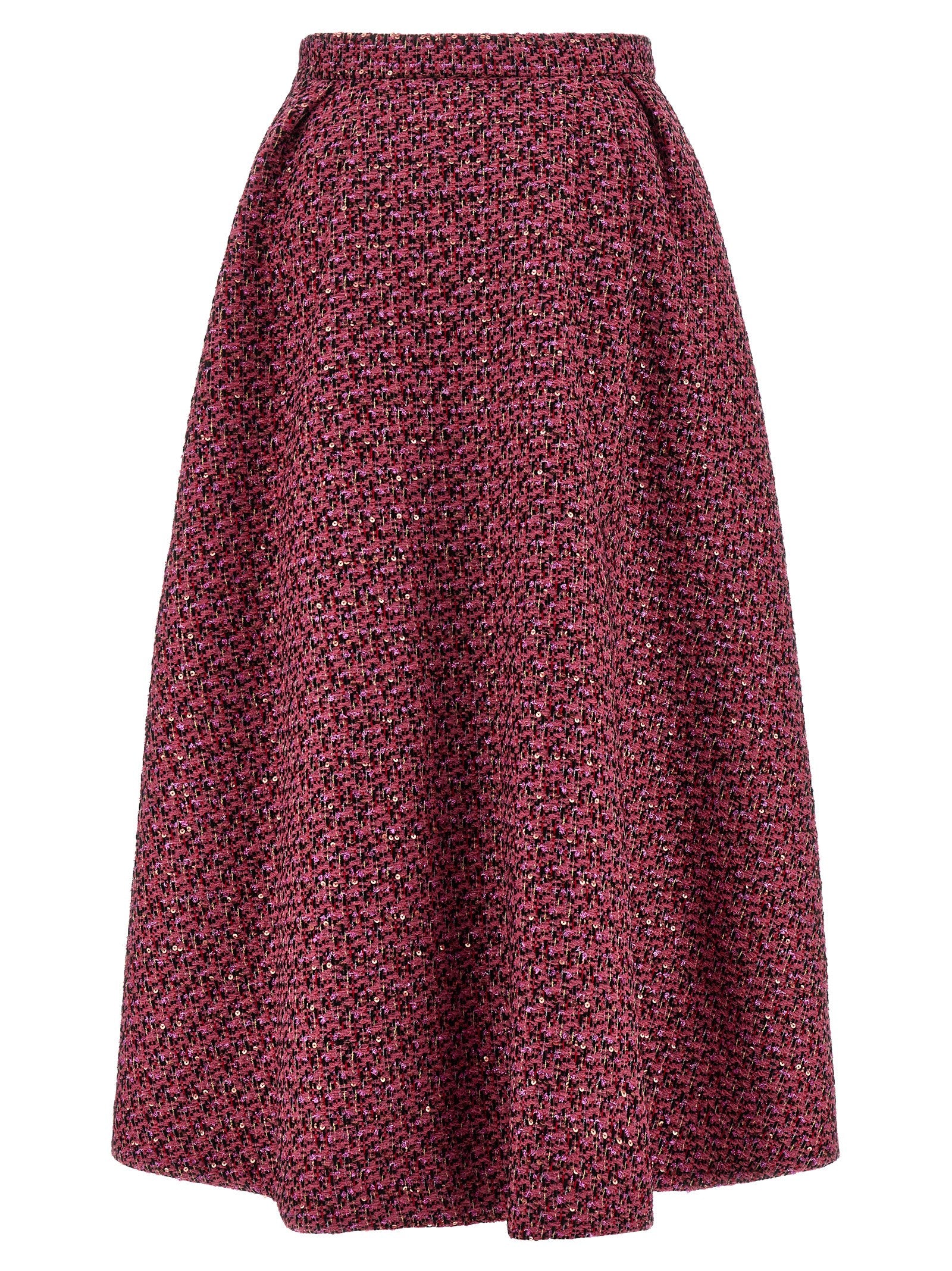 Multicolor Polyamide Midi Skirt