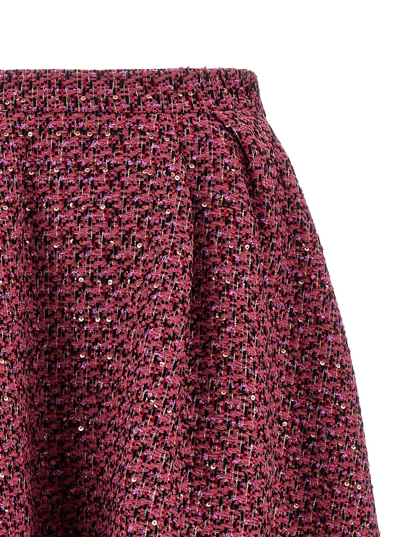 Multicolor Polyamide Midi Skirt