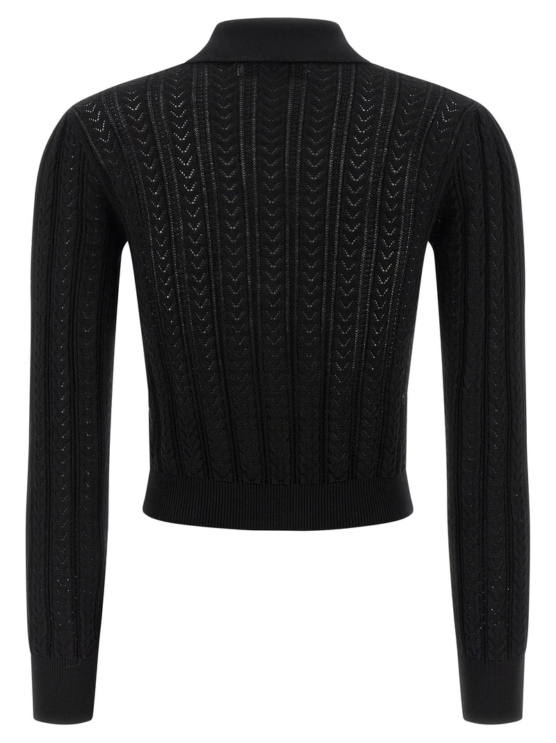 Black Cotton Cardigan