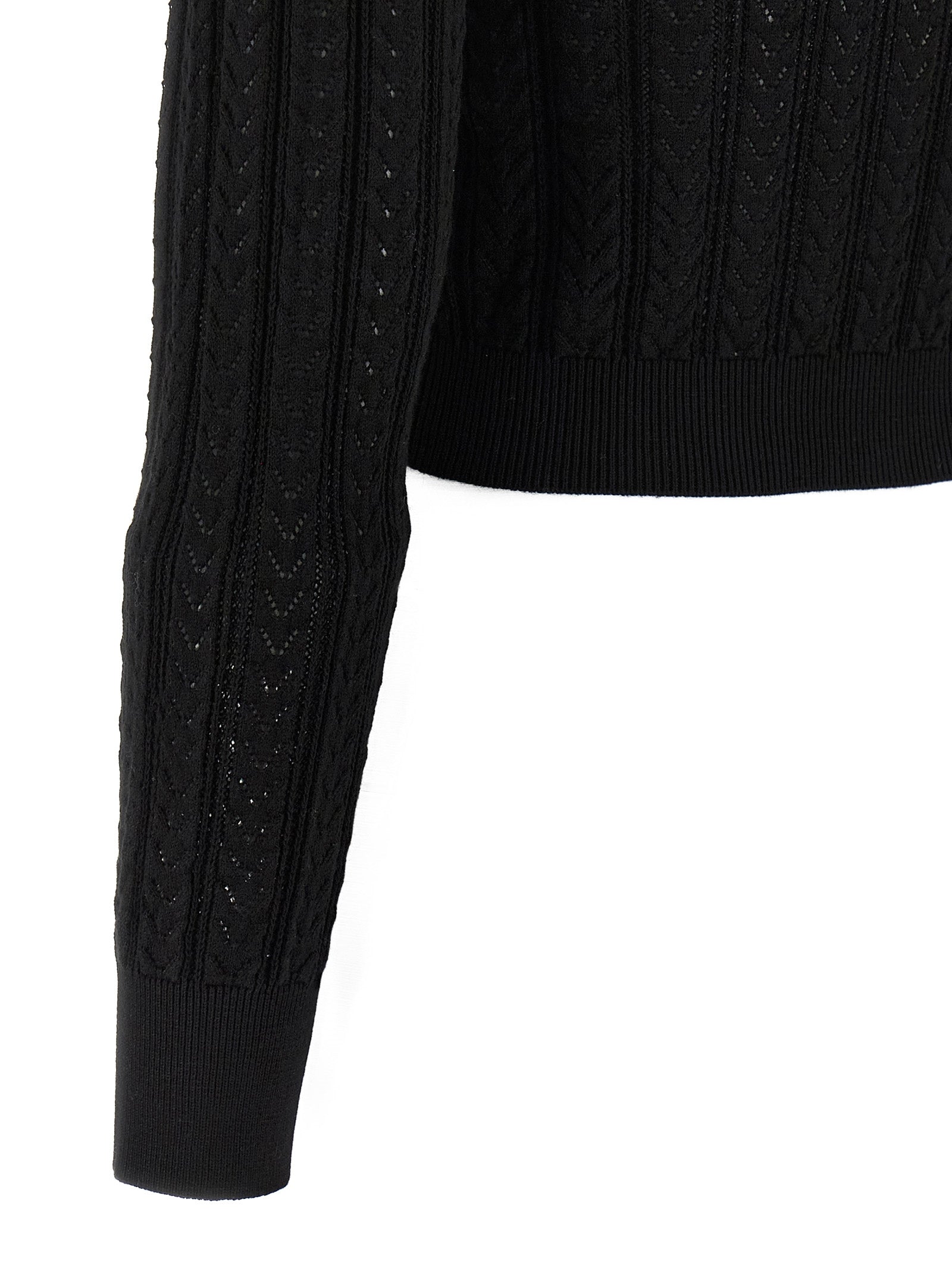 Black Cotton Cardigan