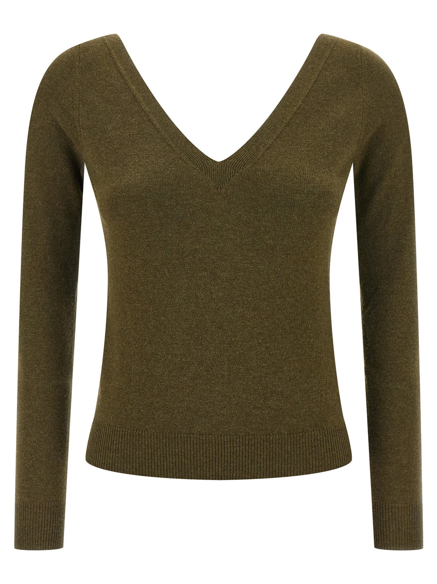 Bicolor Cashmere Cardigan