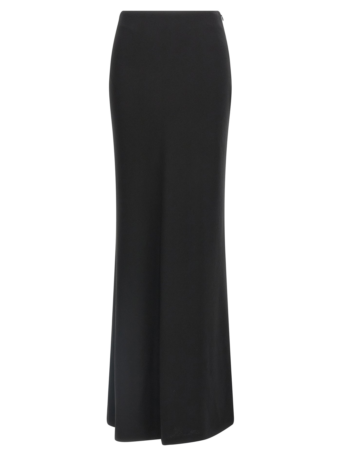 Black Virgin Wool Mini Skirt