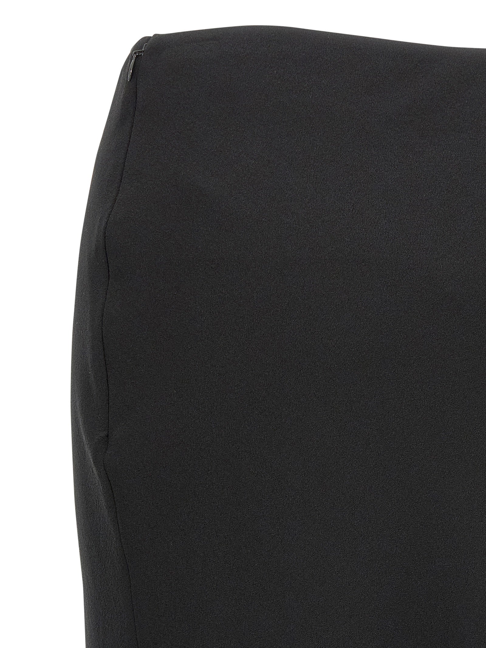 Black Virgin Wool Mini Skirt