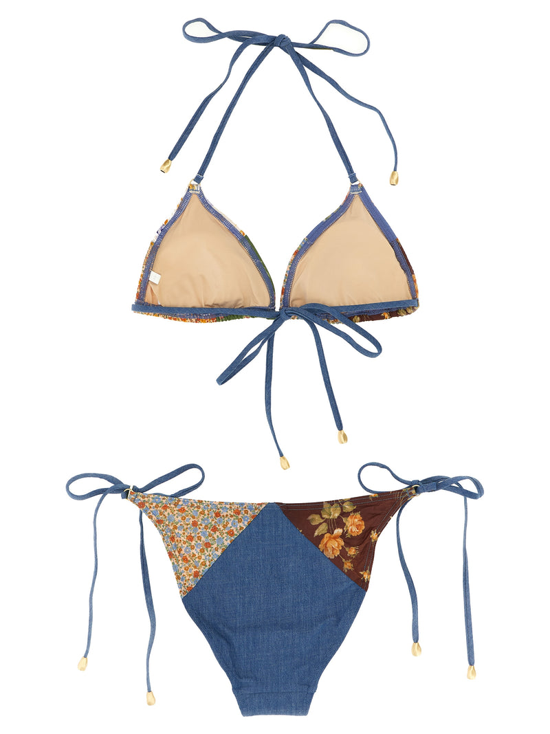 Multicolor Cotton Bikini