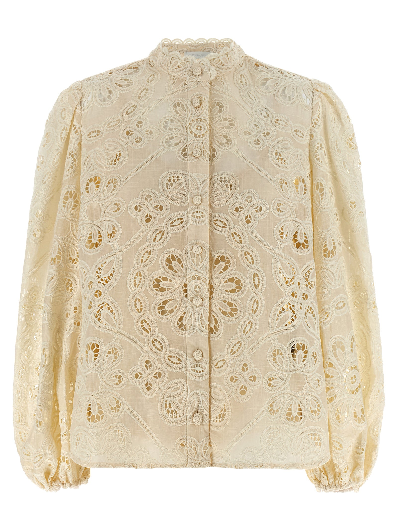 Beige Polyester Blouse