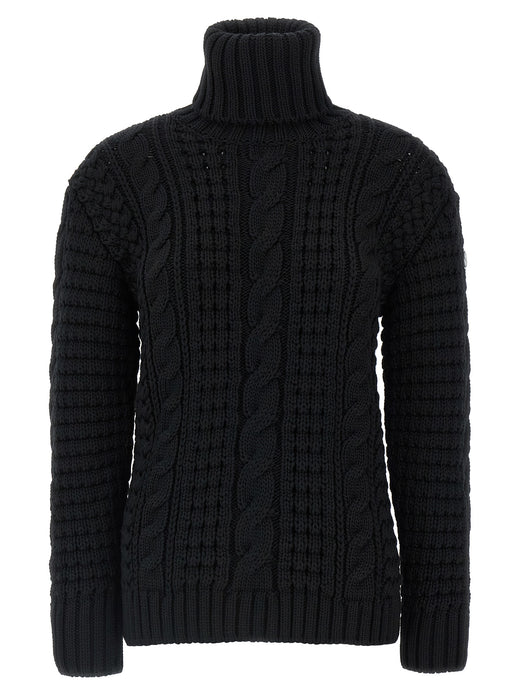 Black Virgin Wool Cardigan