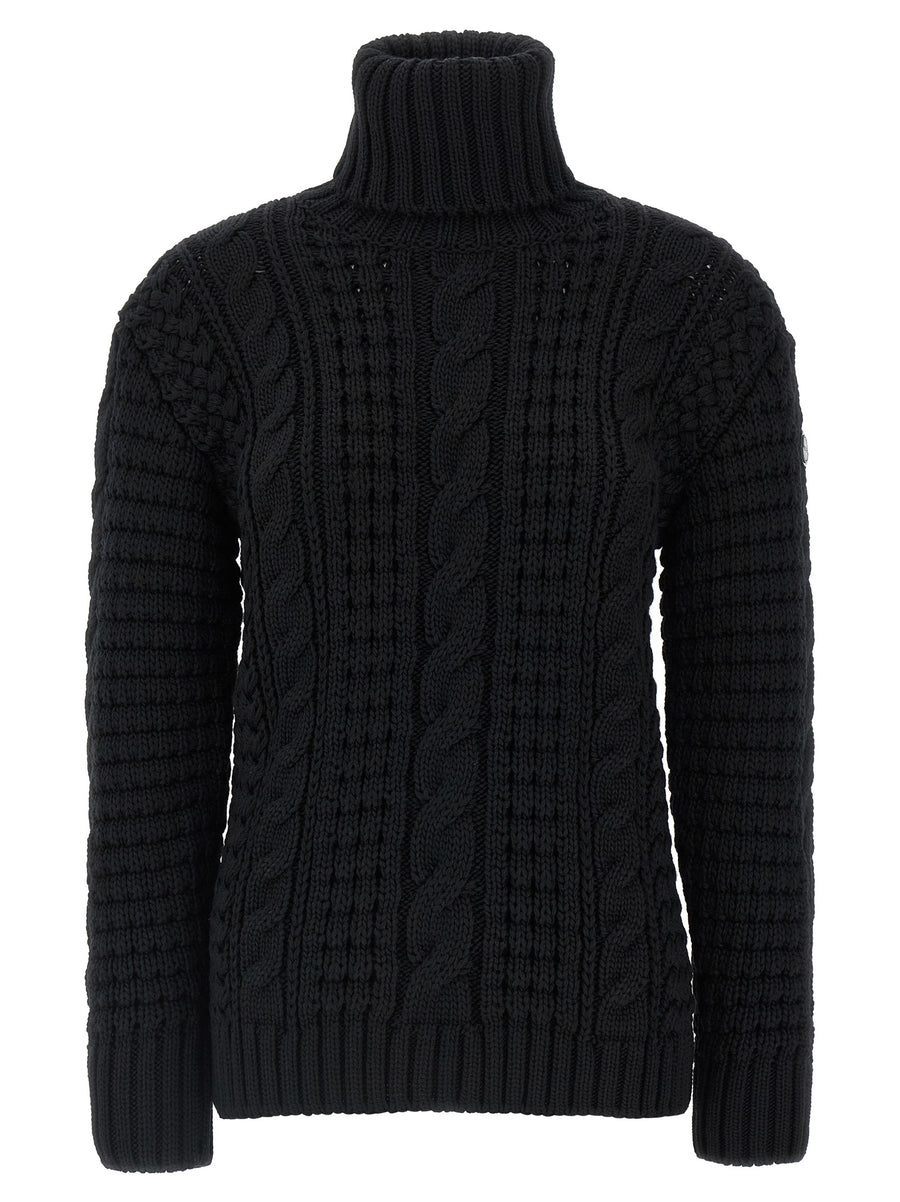 Black Virgin Wool Cardigan
