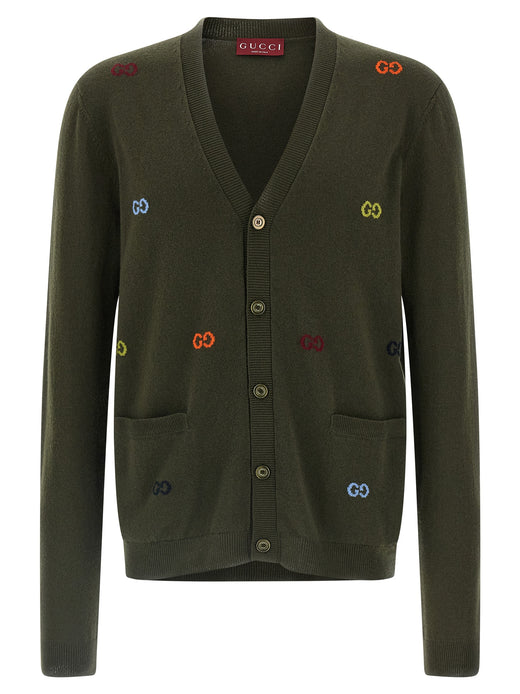 Bicolor Cashmere Cardigan