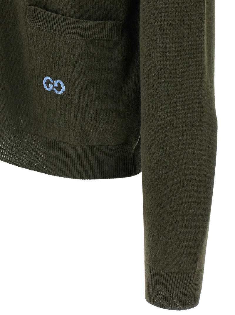 Bicolor Cashmere Cardigan