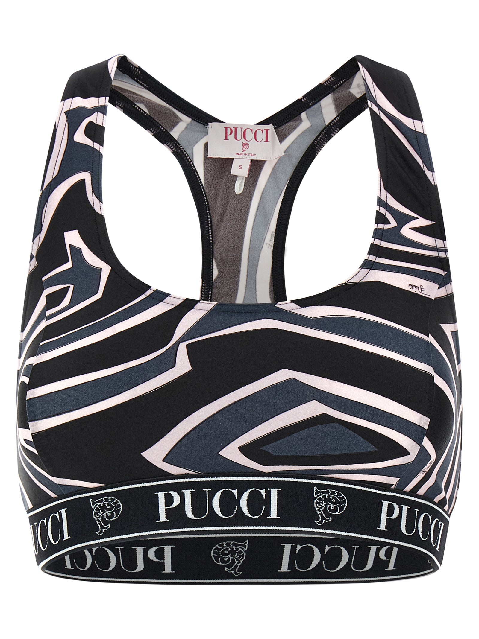 Black Polyamide Sport Bra
