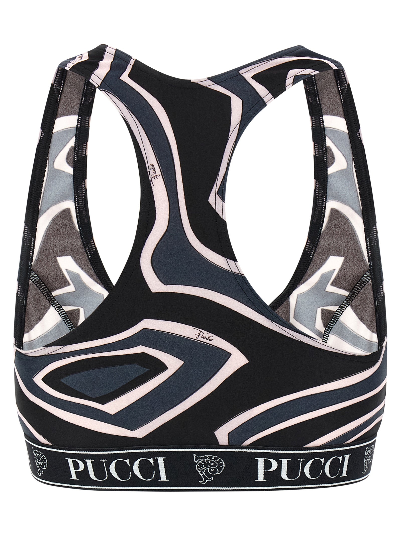 Black Polyamide Sport Bra