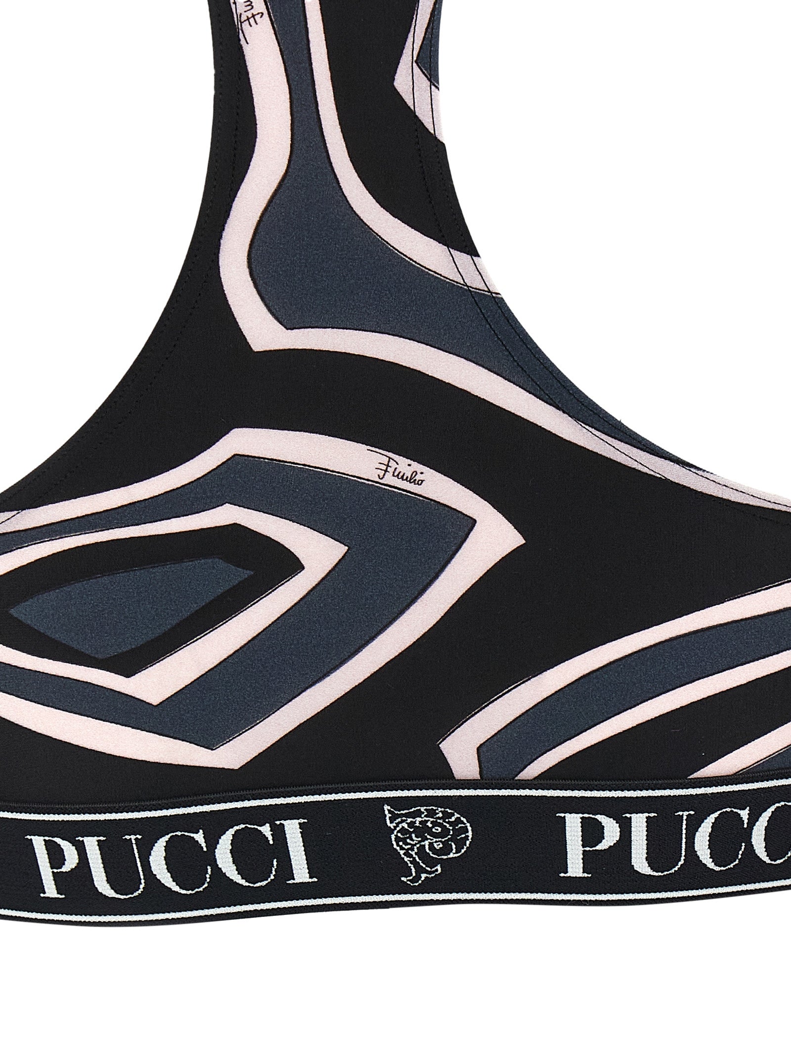 Black Polyamide Sport Bra