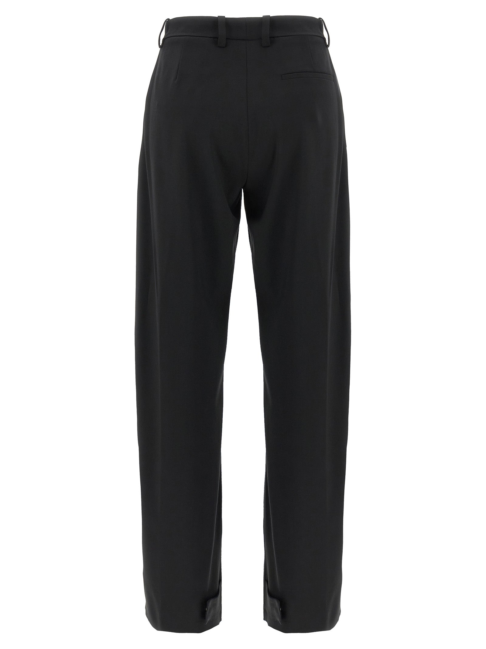 Black Polyester Dress Pants
